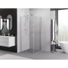 Mexen Exo cabină de duș pătrată culisantă 70 x 70 cm, transparentă, crom - 8111-070-070-01-00