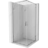 Mexen Exo cabină de duș pătrată culisantă 70 x 70 cm, transparentă, crom - 8111-070-070-01-00