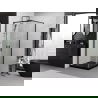 Mexen Exo cabină de duș pătrată culisantă 70 x 70 cm, transparent, negru - 8111-070-070-70-00