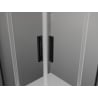 Mexen Exo cabină de duș pătrată cu uși glisante 100 x 100 cm, transparent, neagră - 8111-100-100-70-00