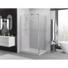 Mexen Exo-S 115 x 90 cm-es tolóajtós zuhanykabin, átlátszó, króm - 8151-115-090-01-00