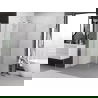 Mexen Exo cabină de duș cu ușă batantă 70 x 70 cm, transparentă, crom - 8181-070-070-01-00
