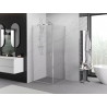 Mexen Exo-BR cabina de duș cu deschidere 75 x 75 cm, transparentă, cromată - 8181-075-075-01-00