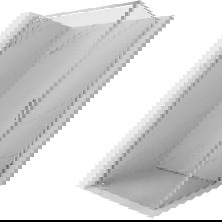 Mexen Exo cabină de duș pivotantă 100 x 80 cm, transparentă, crom - 8181-100-080-01-00