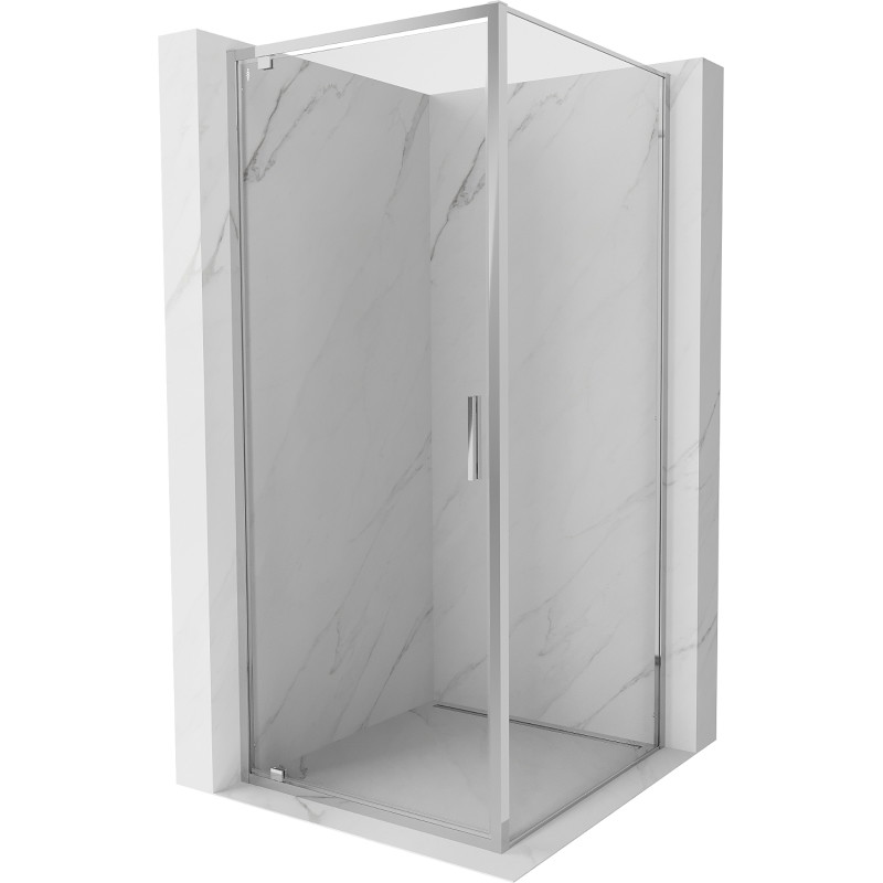 Mexen Exo-BR 85 x 85 cm-es, átlátszó, króm zuhanykabin - 8181-085-085-01-00