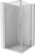 Mexen Exo cabină de duș pivotantă 85 x 85 cm, transparentă, crom - 8181-085-085-01-00
