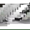 Mexen Exo cabină de duș cu deschidere de 90 x 100 cm, transparent, crom - 8181-090-100-01-00