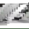 Mexen Exo cabină de duș cu deschidere de 90 x 100 cm, transparent, crom - 8181-090-100-01-00