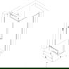 Mexen Exo cabină de duș cu deschidere de 70 x 100 cm, transparentă, crom - 8181-070-100-01-00