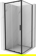 Mexen Exo cabină de duș culisantă 90 x 90 cm, transparentă, neagră - 8151-090-090-70-00