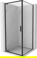 Mexen Exo cabină de duș pliabilă 70 x 70 cm, transparentă, neagră - 8181-070-070-70-00