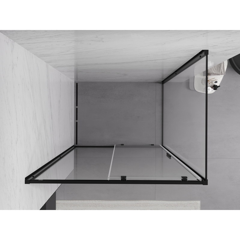 Mexen Exo-S cabina de duș culisantă 105 x 70 cm, transparentă, neagră - 8151-105-070-70-00