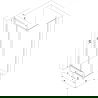 Mexen Exo cabină de duș pivotantă 70 x 100 cm, transparent, crom - 814-070-100-01-00