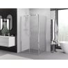 Mexen Exo 80 x 100 cm-es nyíló zuhanykabin, átlátszó, krómozott - 814-080-100-01-00