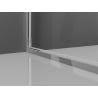 Mexen Exo 80 x 100 cm-es nyíló zuhanykabin, átlátszó, krómozott - 814-080-100-01-00