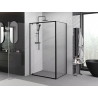 Mexen Exo-BR cabina de duș batantă 70 x 85 cm, transparentă, neagră - 8181-070-085-70-00