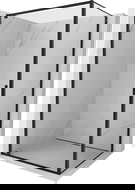 Mexen Exo cabină de duș pivotantă 100 x 85 cm, transparent, neagră - 8181-100-085-70-00