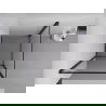 Mexen Exo cabină de duș cu uși batante 85 x 85 cm, transparentă, neagră - 8181-085-085-70-00