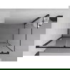 Mexen Exo cabină de duș glisantă 155 x 70 cm, transparentă, neagră - 8151-155-070-70-00