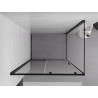 Mexen Exo-S cabină de duș glisantă 105 x 75 cm, transparentă, neagră - 8151-105-075-70-00