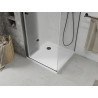 Mexen Lima cabina de duș pliabilă 80 x 80 cm, transparentă, neagră + cadă de duș Flat, albă - 856-080-080-70-00-4010B