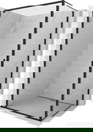 Mexen Exo cabină de duș cu ușă batantă 70 x 100 cm, transparentă, neagră - 8181-070-100-70-00