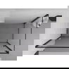 Mexen Exo cabină de duș pivotantă 70 x 100 cm, transparentă, neagră - 8181-070-100-70-00