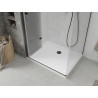 Mexen Lima cabina de duș pliabilă 80 x 110 cm, transparentă, neagră + cadă Flat, albă - 856-080-110-70-00-4010B