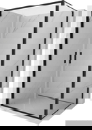 Mexen Exo cabină de duș cu uși batante 100 x 70 cm, transparent, negru - 814-100-070-70-00