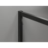 Mexen Exo-S cabină de duș glisantă 155 x 80 cm, transparentă, neagră - 8151-155-080-70-00