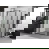 Mexen Exo cabină de duș cu deschidere 90 x 100 cm, transparent, negru - 814-090-100-70-00