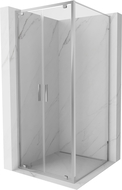 Mexen Exo cabină de duș cu ușă batantă 70 x 70 cm, transparent, crom - 8182-070-070-01-00