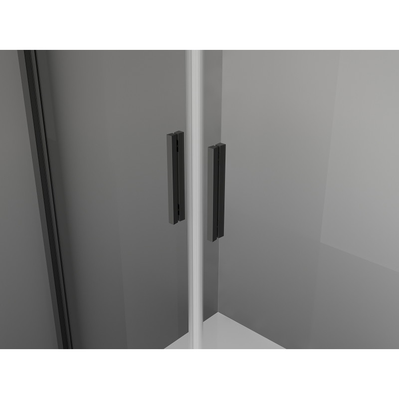 Mexen Exo-BR Duo uși de duș duble batante 70 cm, transparent, negru - 8182-070-000-70-00