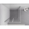 Mexen Exo-BR Duo cabina de duș cu ușă batantă 70 x 70 cm, transparentă, crom - 8182-070-070-01-00