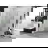 Mexen Exo cabină de duș semicirculară glisantă 70 x 70 cm, transparentă, crom - 8131-070-070-01-00