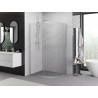 Mexen Exo-S cabina de duș semirotundă asimetrică glisantă 90 x 80 cm, transparent, crom - 8131-090-080-01-00
