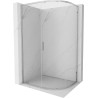 Mexen Exo-S cabina de duș semirotundă asimetrică culisantă 100 x 80 cm, transparentă, cromată - 8131-100-080-01-00