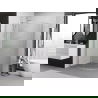 Mexen Exo cabină de duș semirotundă asimetrică glisantă 120 x 90 cm, transparent, crom - 8131-120-090-01-00