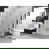 Mexen Exo cabină de duș semirotundă asimetrică glisantă 120 x 90 cm, transparent, crom - 8131-120-090-01-00