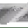 Mexen Exo cabină de duș cu ușă pivotantă 90 x 90 cm, transparentă, crom - 8182-090-090-01-00