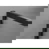 Mexen Exo cabină de duș semicirculară asimetrică glisantă 100 x 80 cm, transparent, negru - 8131-100-080-70-00