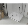 Mexen Lima cabină de duș pliabilă 100 x 70 cm, transparentă, neagră + cadă de duș Flat, albă - 856-100-070-70-00-4010B
