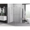 Mexen Exo-BR Duo cabină de duș batantă 80 x 75 cm, transparent, crom - 8182-080-075-01-00
