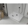 Mexen Lima cabină de duș pliabilă 100 x 90 cm, transparentă, neagră + cadă de duș Flat, albă - 856-100-090-70-00-4010B