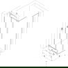 Cabină de duș Mexen Exo cu deschidere pivotantă 70 x 100 cm, transparent, crom - 8182-070-100-01-00