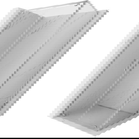 Cabină de duș Mexen Exo cu deschidere pivotantă 70 x 100 cm, transparent, crom - 8182-070-100-01-00