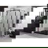 Mexen Exo cabină de duș basculantă 70 x 100 cm, transparent, neagră - 8182-070-100-70-00