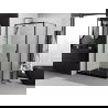 Mexen Exo cabină de duș glisantă 160 x 95 cm, transparentă, neagră - 8151-160-095-70-00