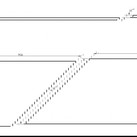 Mexen Uni blat de masă de 90 cm, alb lucios - 91AXX-0904-464-18-00