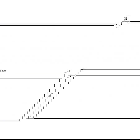 Blat pentru dulap Mexen Uni 140 cm, alb lucios - 91AXX-1404-464-18-00